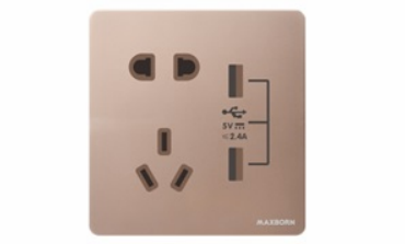 KG061二三级带双USB插座