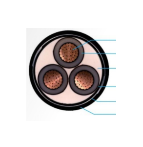 X063 铜芯交联聚乙烯绝缘钢带铠装 聚氯乙烯护套电力电缆